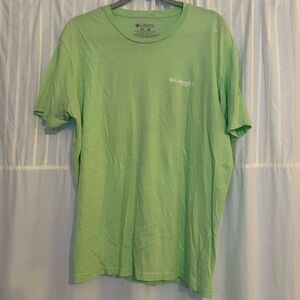 Columbia Men's Light Green Short Sleeve Tee